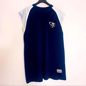 And 1 mesh navy gray color block men’s athletic sleeveless basketball Jersey top